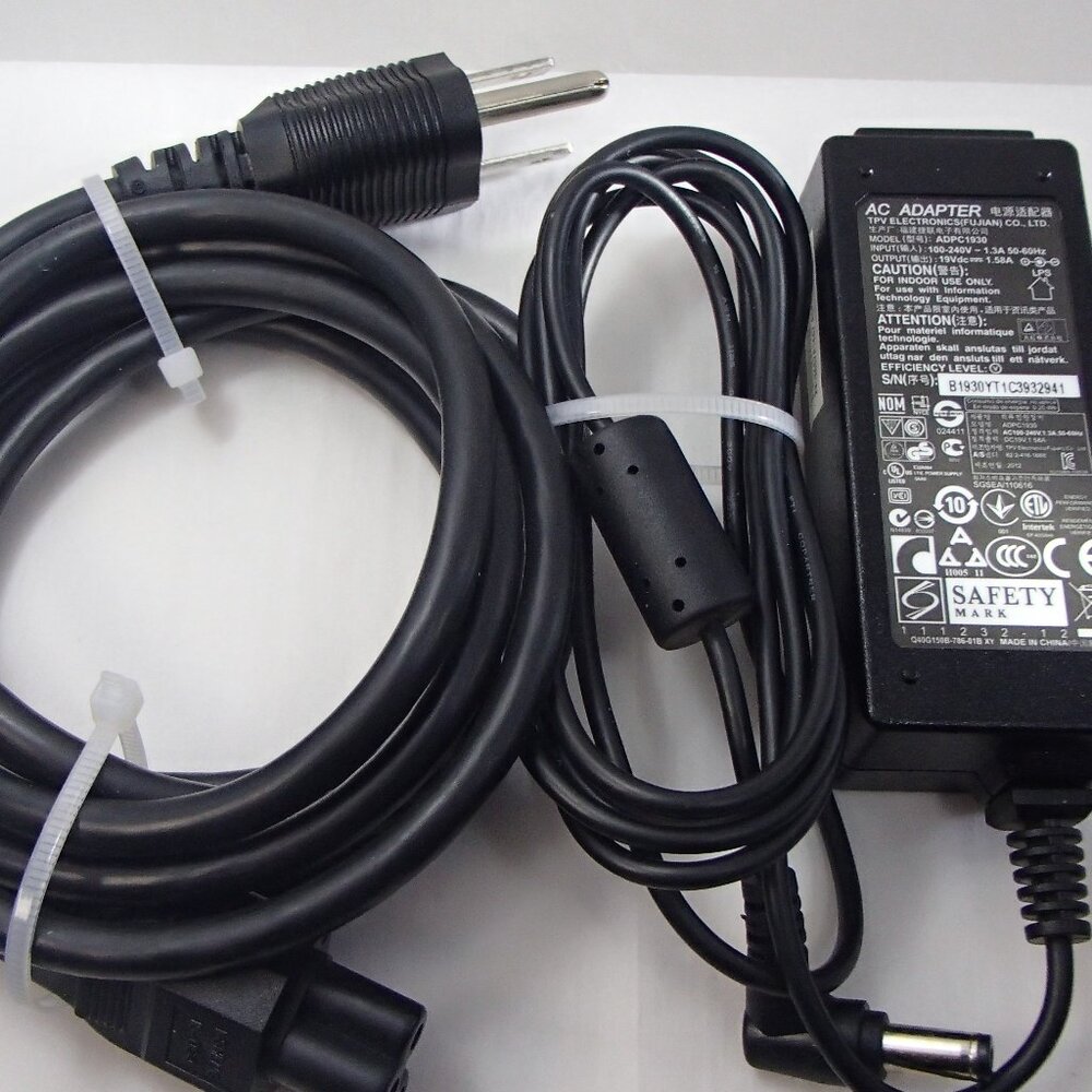 TPV AC Adapter Charger Power Supply Model ADPC1930 With Power Cord OEM